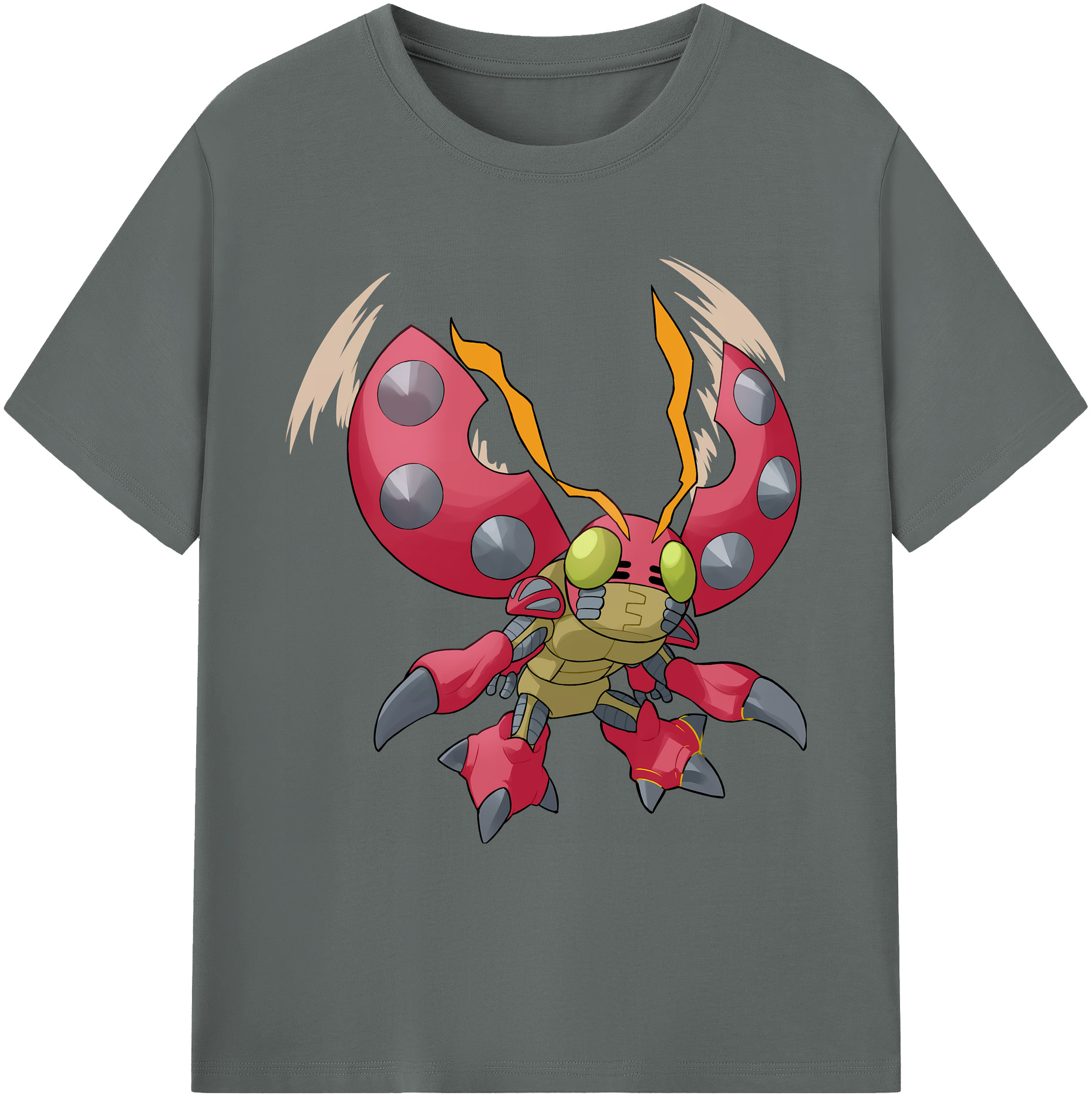 （画像用） Digimon デジタルモンスター/デジモン 綿100％ メンズ半袖Tシャツ｜肌触りやわらか＆通気性